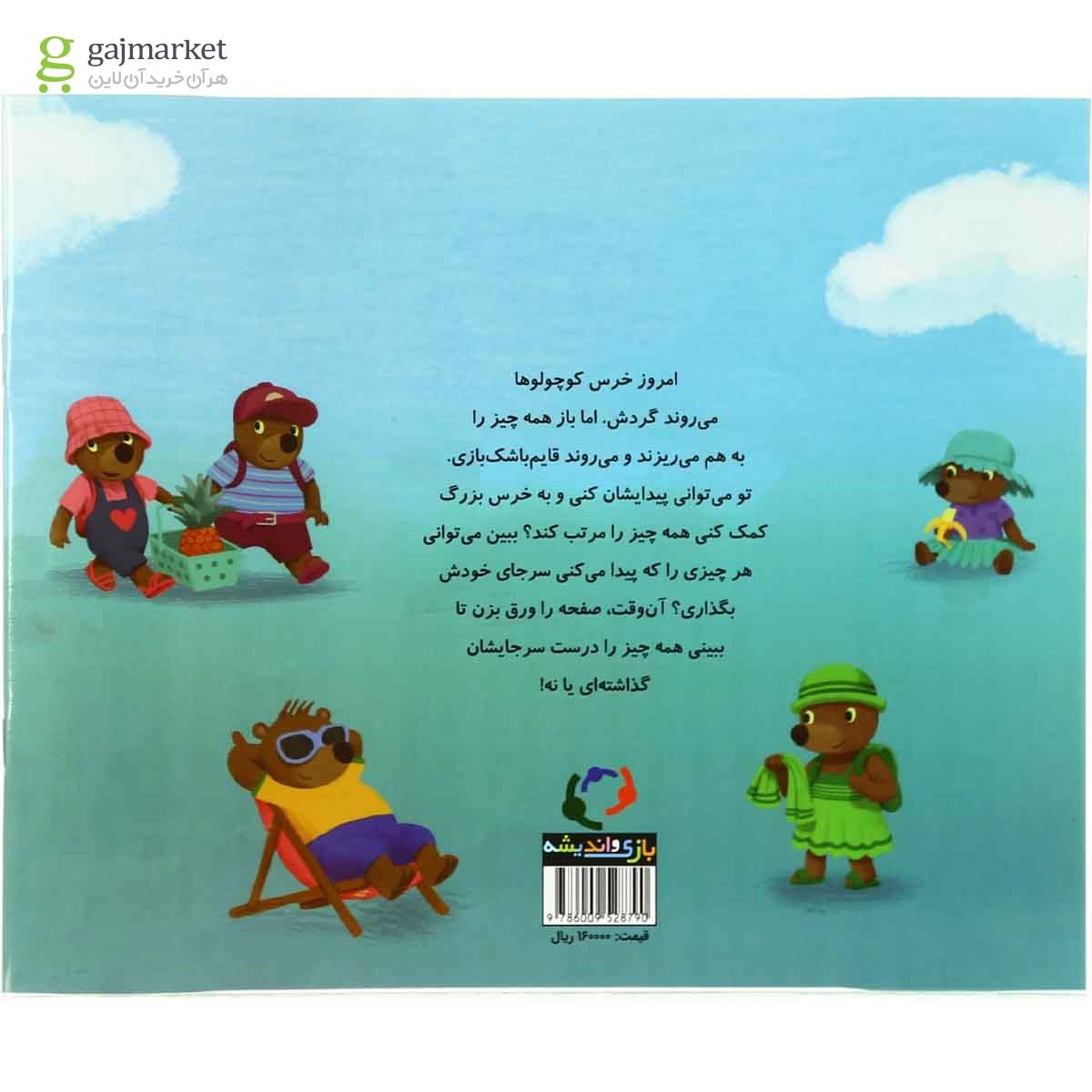 تصویر از کتاب خرس کوچولوها میروند به گردش مجموعه قصه های قایم باشک بازی