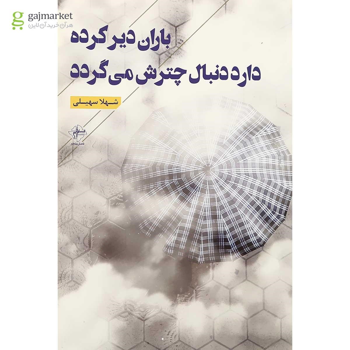 تصویر از کتاب باران دیر کرده دارد دنبال چترش می گردد