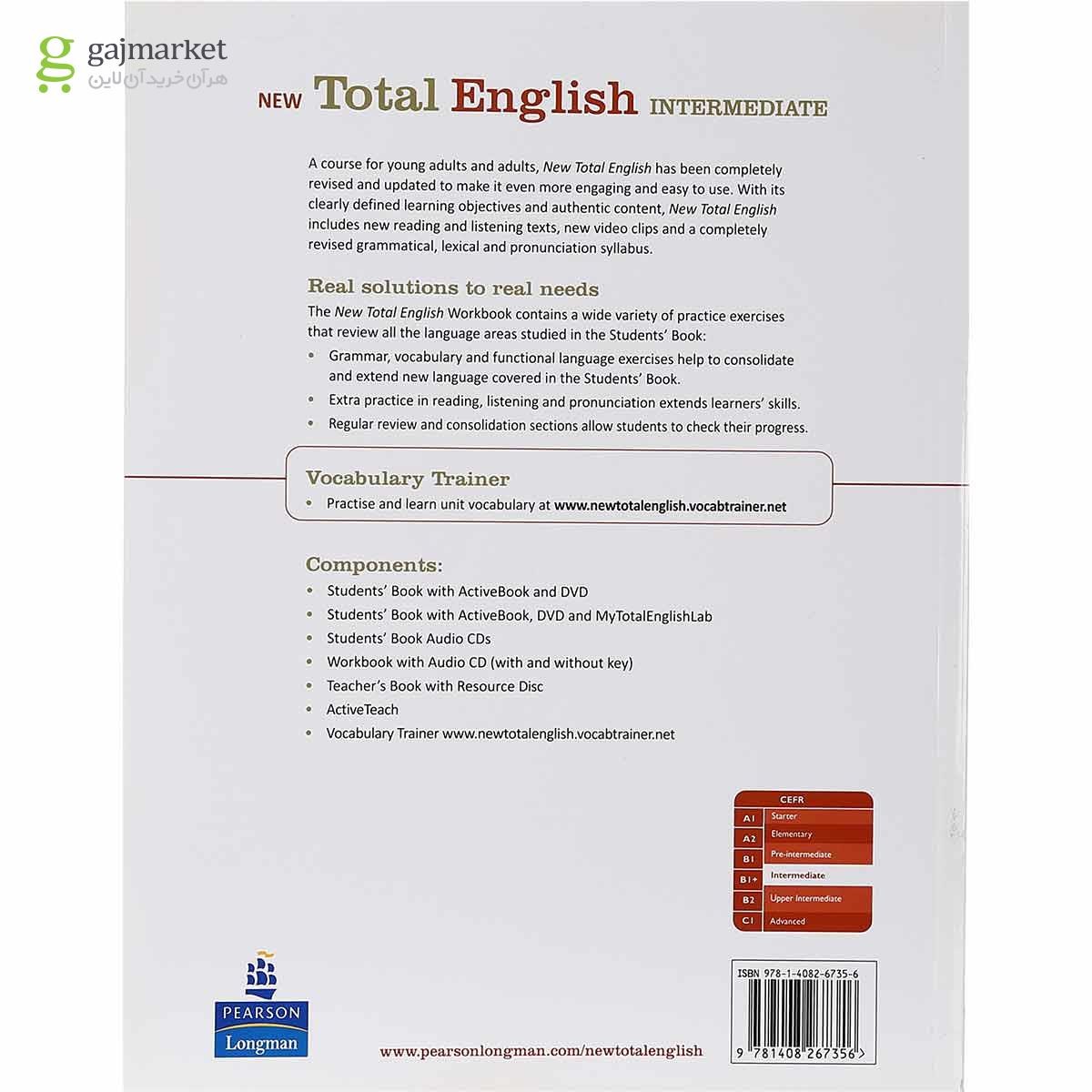 تصویر از New Total English Intermediate Student's Book + Workbook