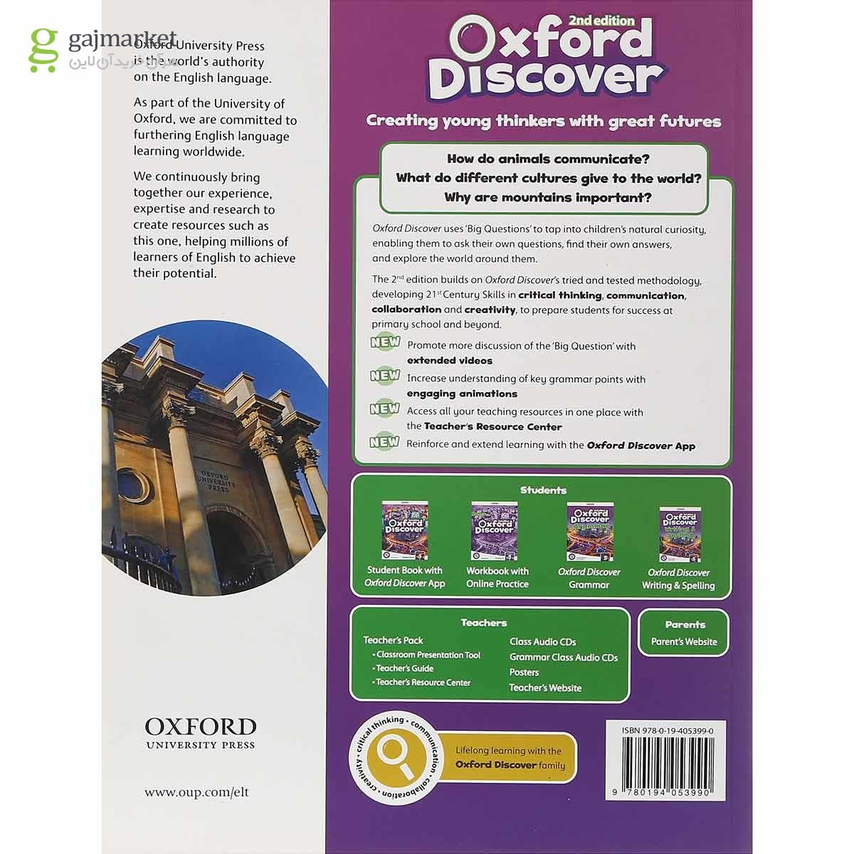 تصویر از Oxford Discover 5 Second Edition Student Book + Workbook