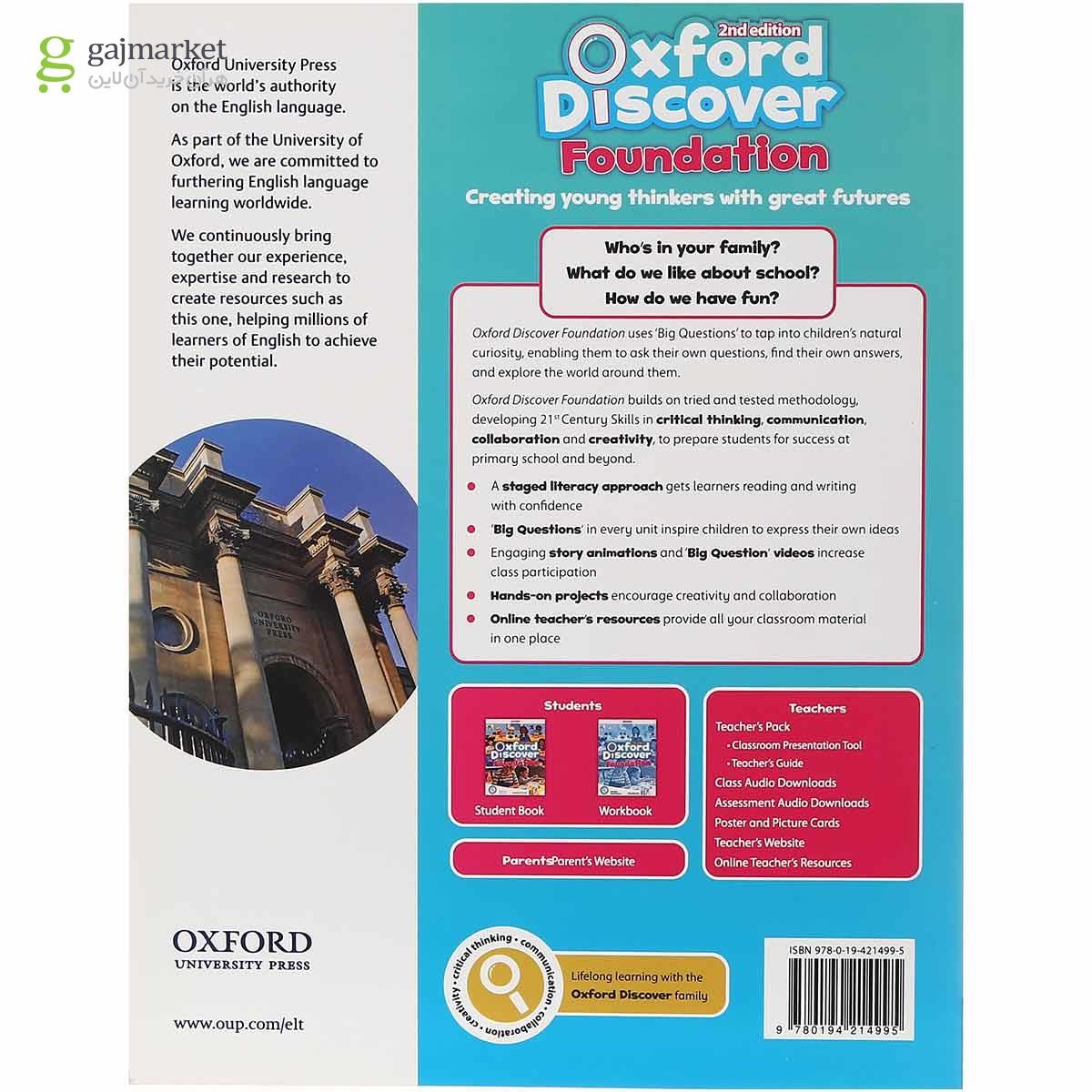تصویر از Oxford Discover Foundation Second Edition Student Book + Workbook