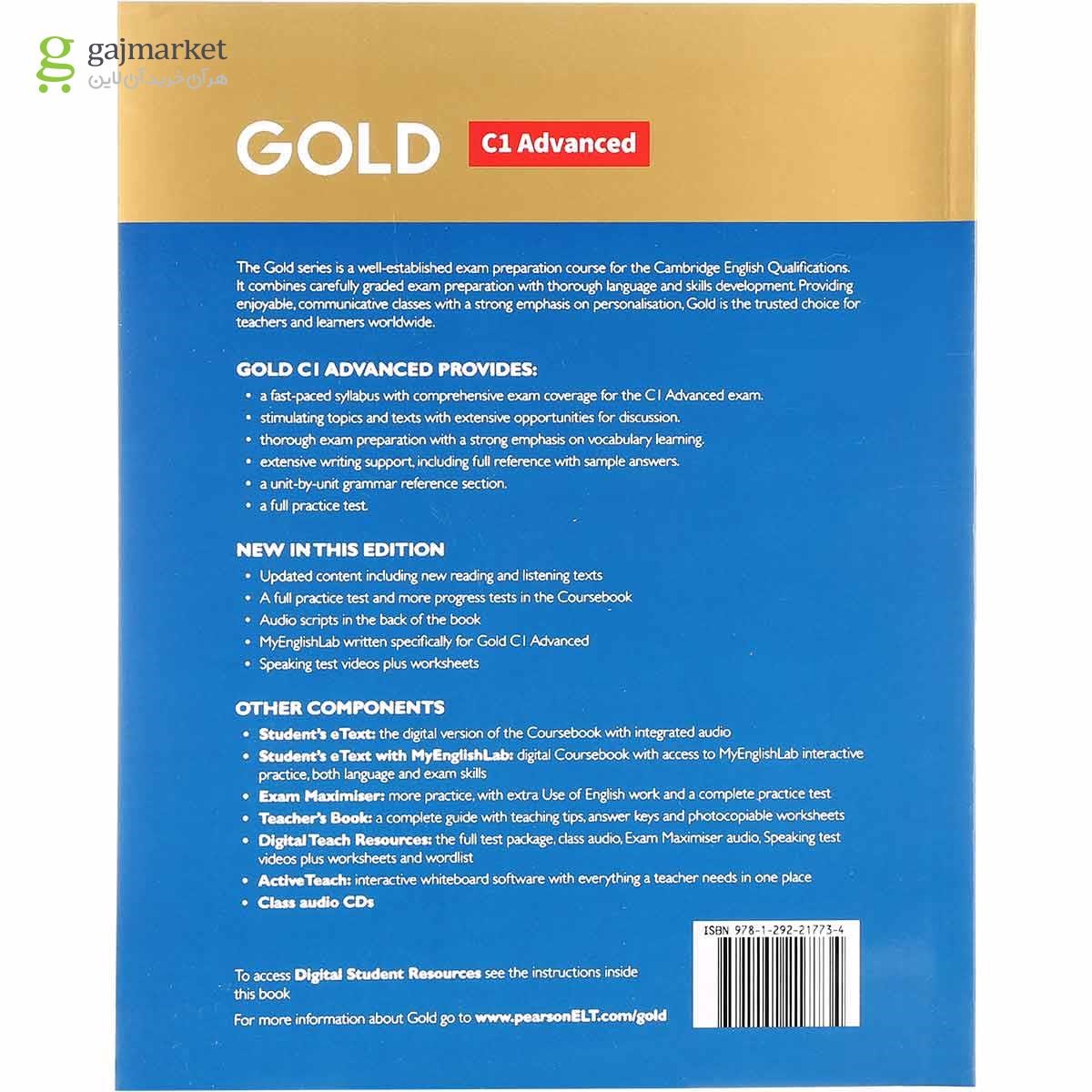 تصویر از Gold C1 Advanced New Edition Coursebook + Exam Maximiser