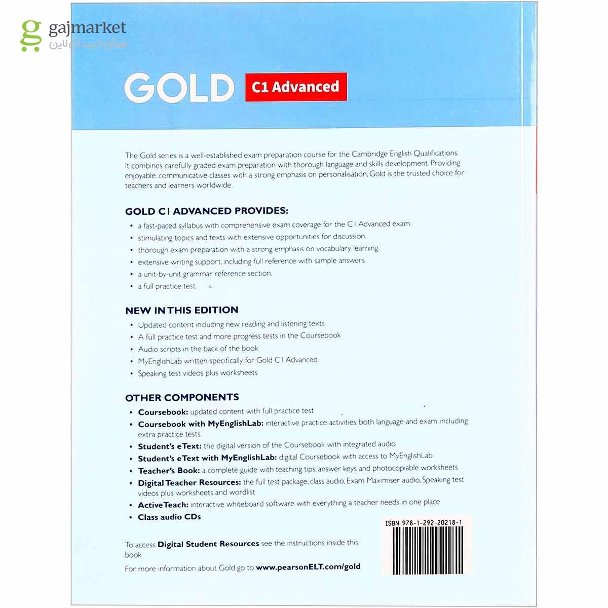 تصویر از Gold C1 Advanced New Edition Coursebook + Exam Maximiser