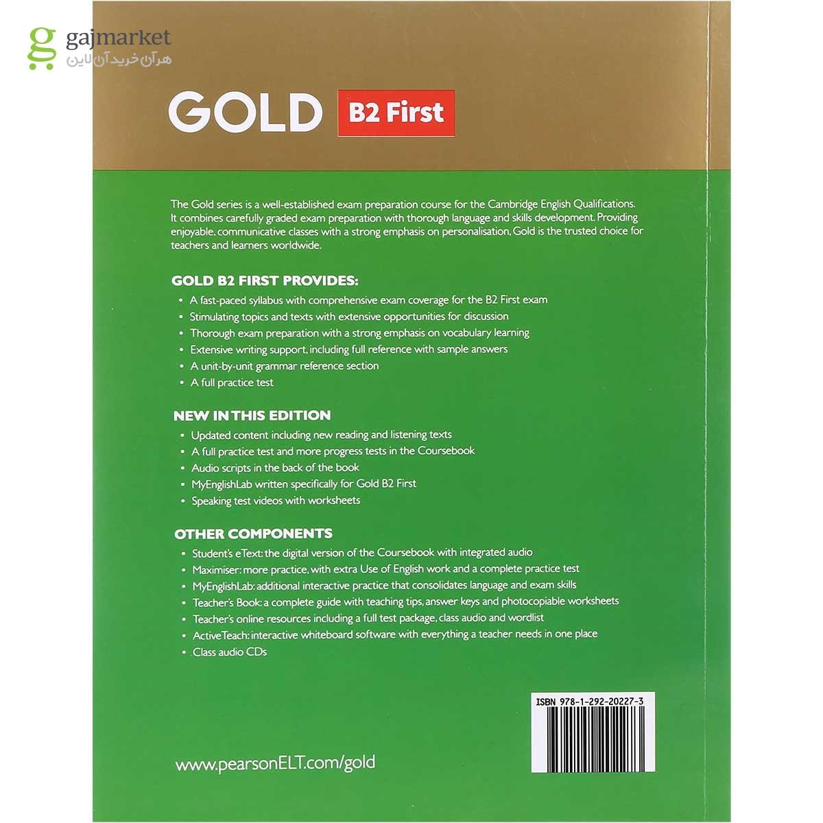 تصویر از Gold B2 First New Edition Coursebook + Exam Maximiser