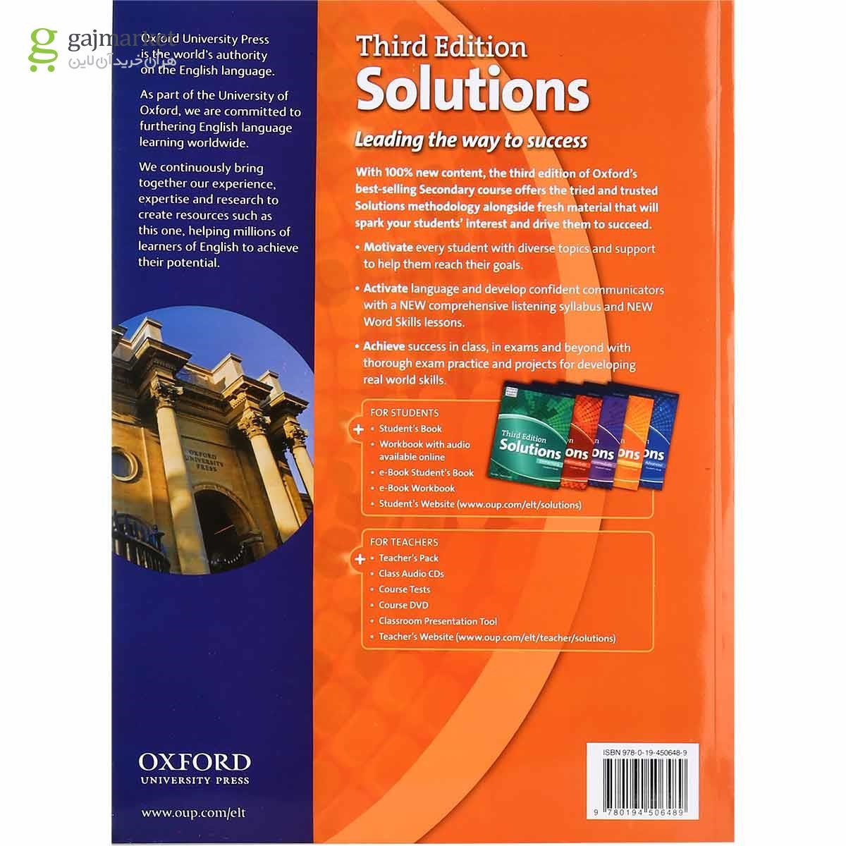 تصویر از Solutions Upper-Intermediate Third Edition Student's Book +Workbook