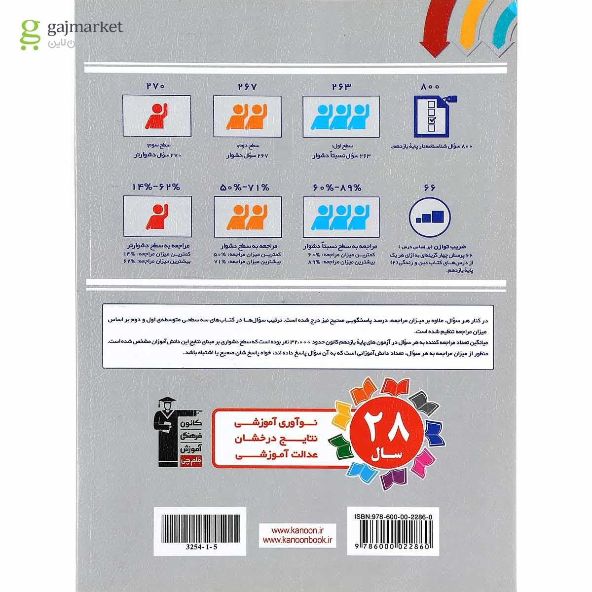 تصویر از کتاب سه سطحی دین و زندگی یازدهم انتشارات کانون فرهنگی آموزش