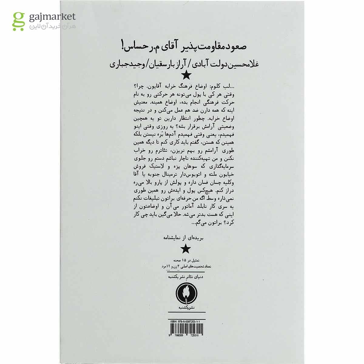 تصویر از کتاب صعود مقاومت پذیر آقای م.ر حساس