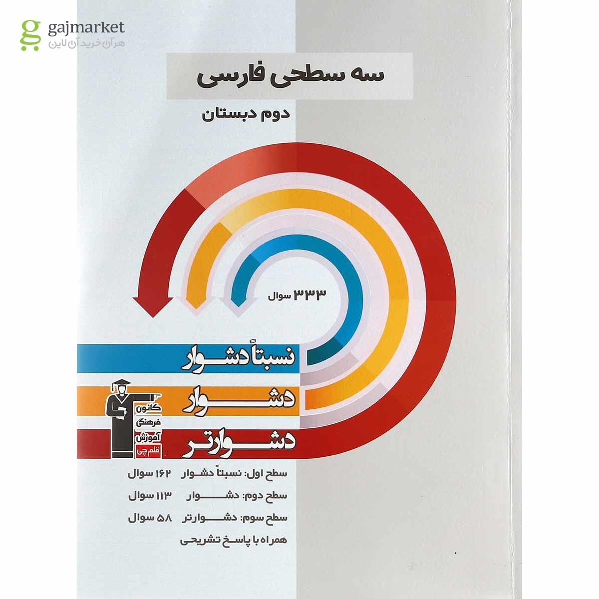 تصویر از کتاب سه سطحی فارسی دوم انتشارات کانون فرهنگی آموزش