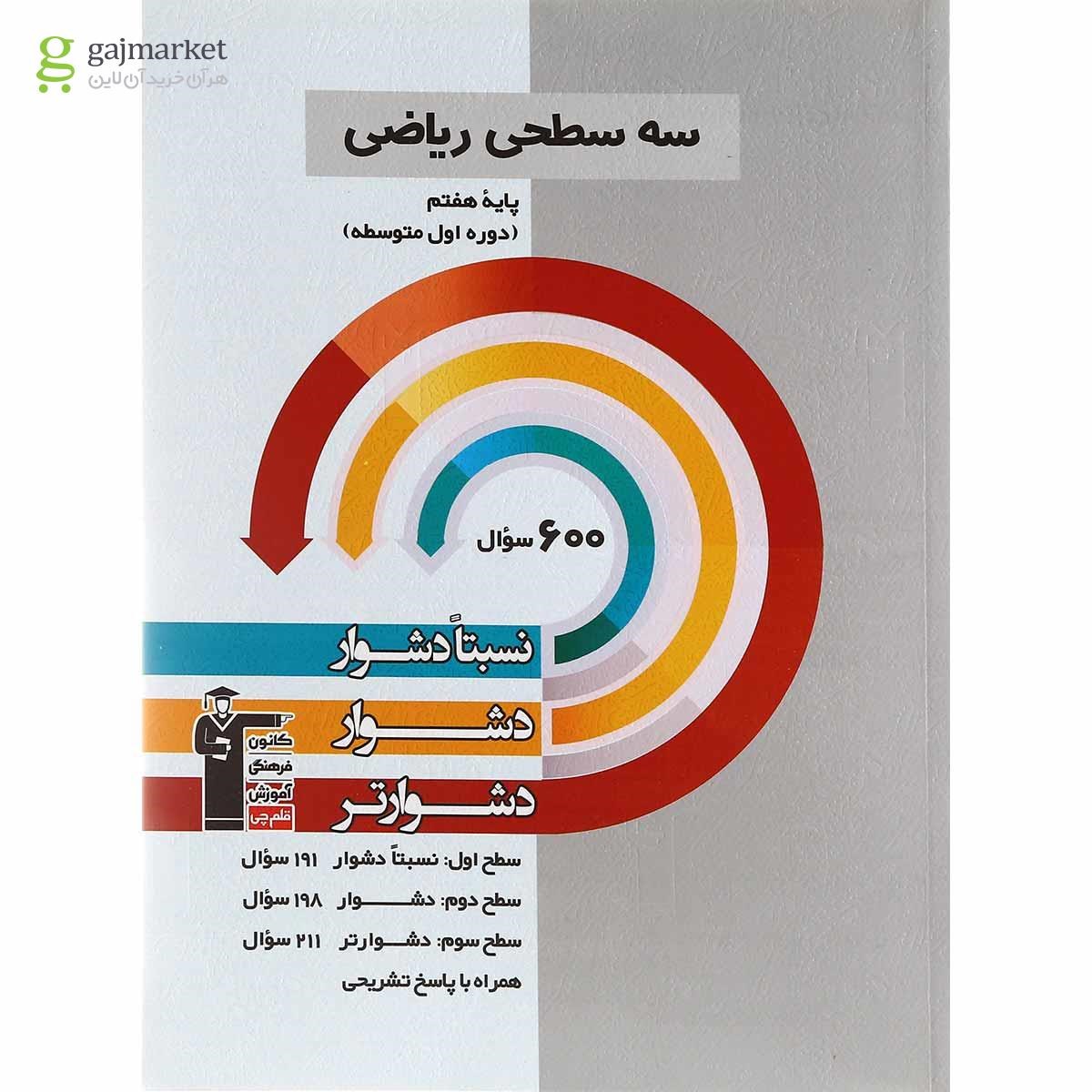 تصویر از کتاب سه سطحی ریاضی هفتم انتشارات کانون فرهنگی آموزش