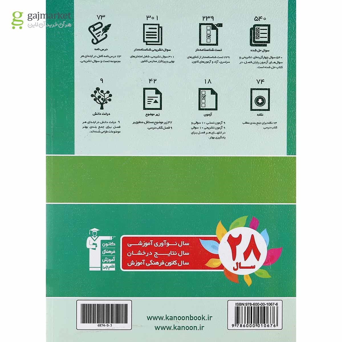تصویر از کتاب ریاضی هفتم سری کتاب های آموزش انتشارات کانون فرهنگی آموزش