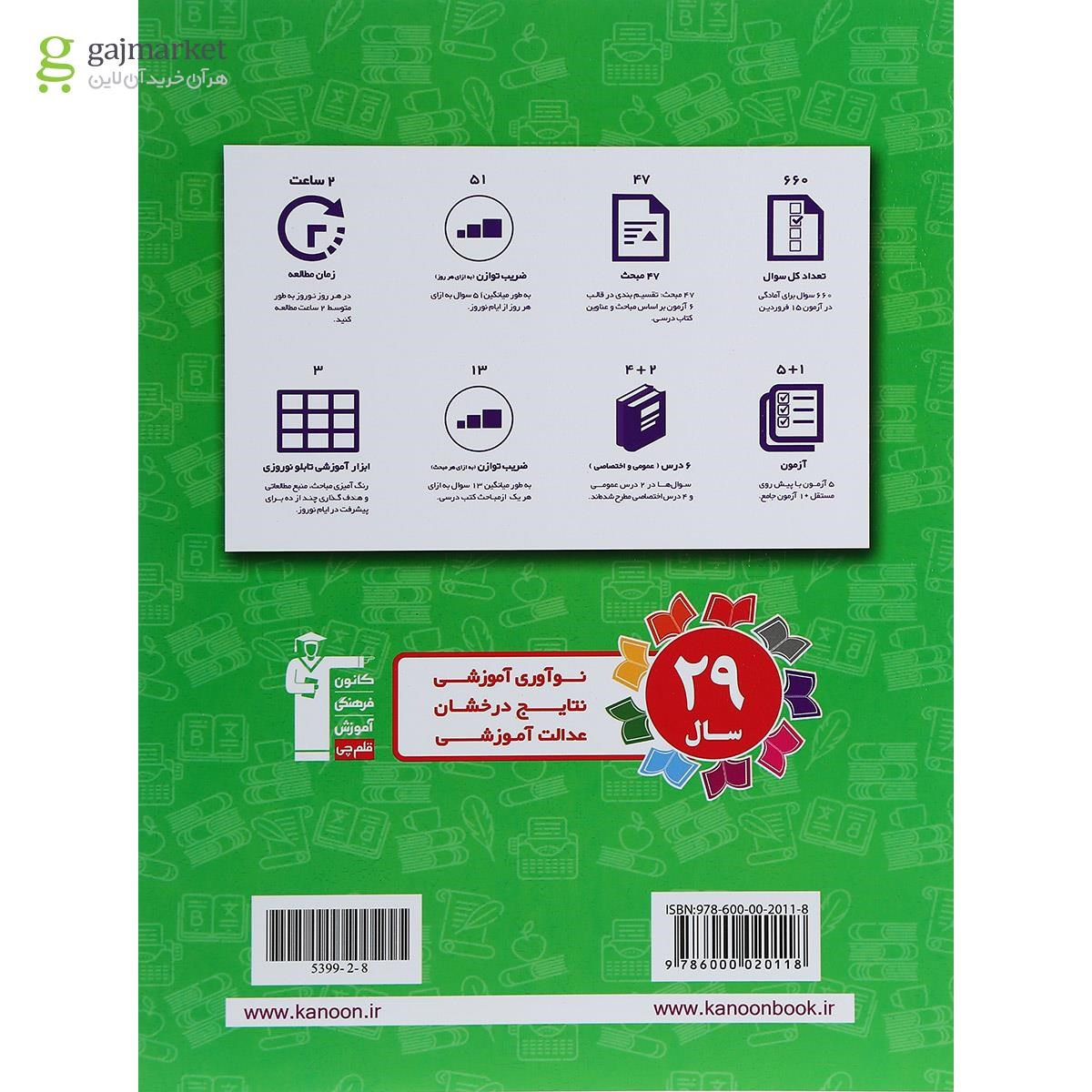 تصویر از کتاب نوروز یازدهم انسانی انتشارات کانون فرهنگی آموزش