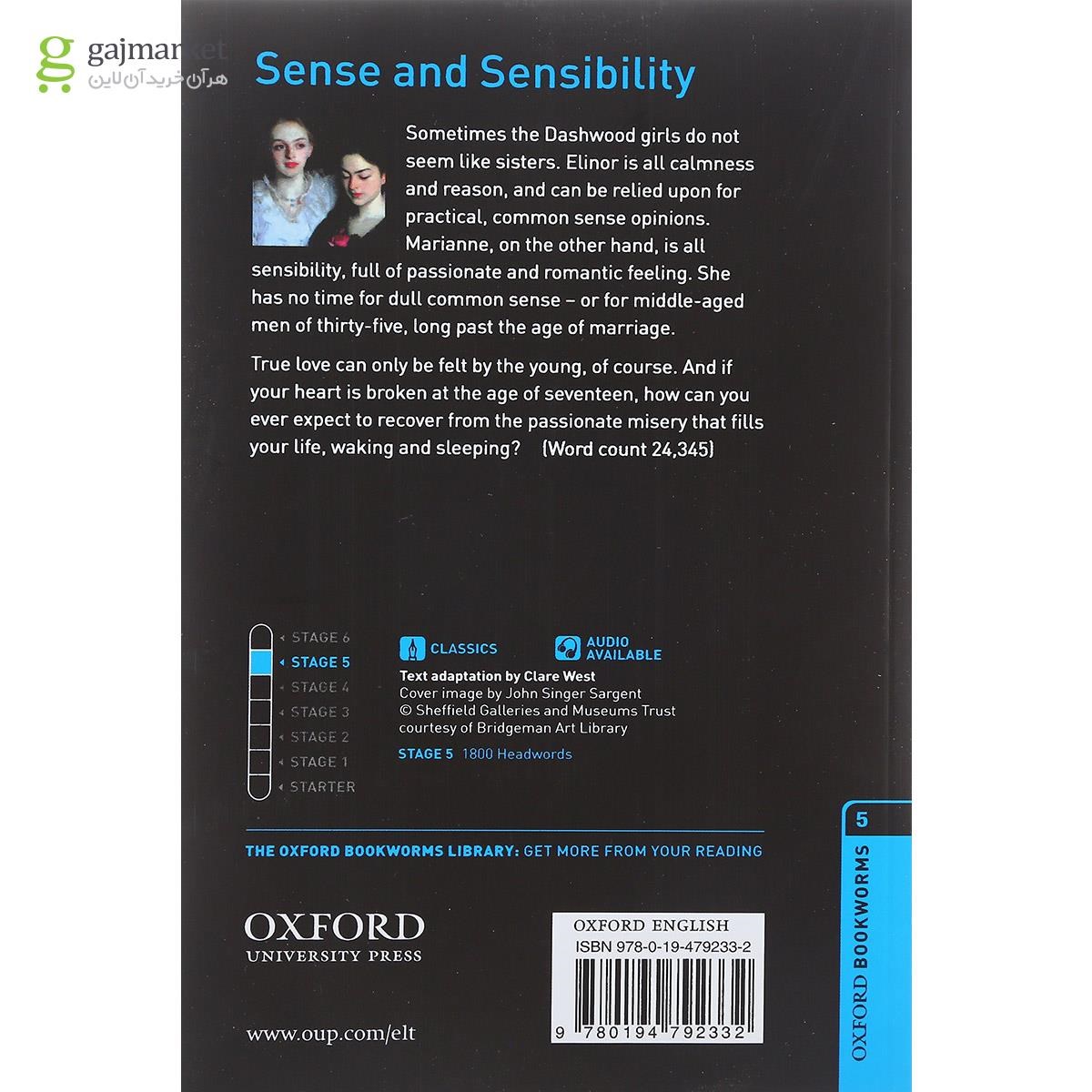 تصویر از Sense and Sensibility Bookworms Stage 5