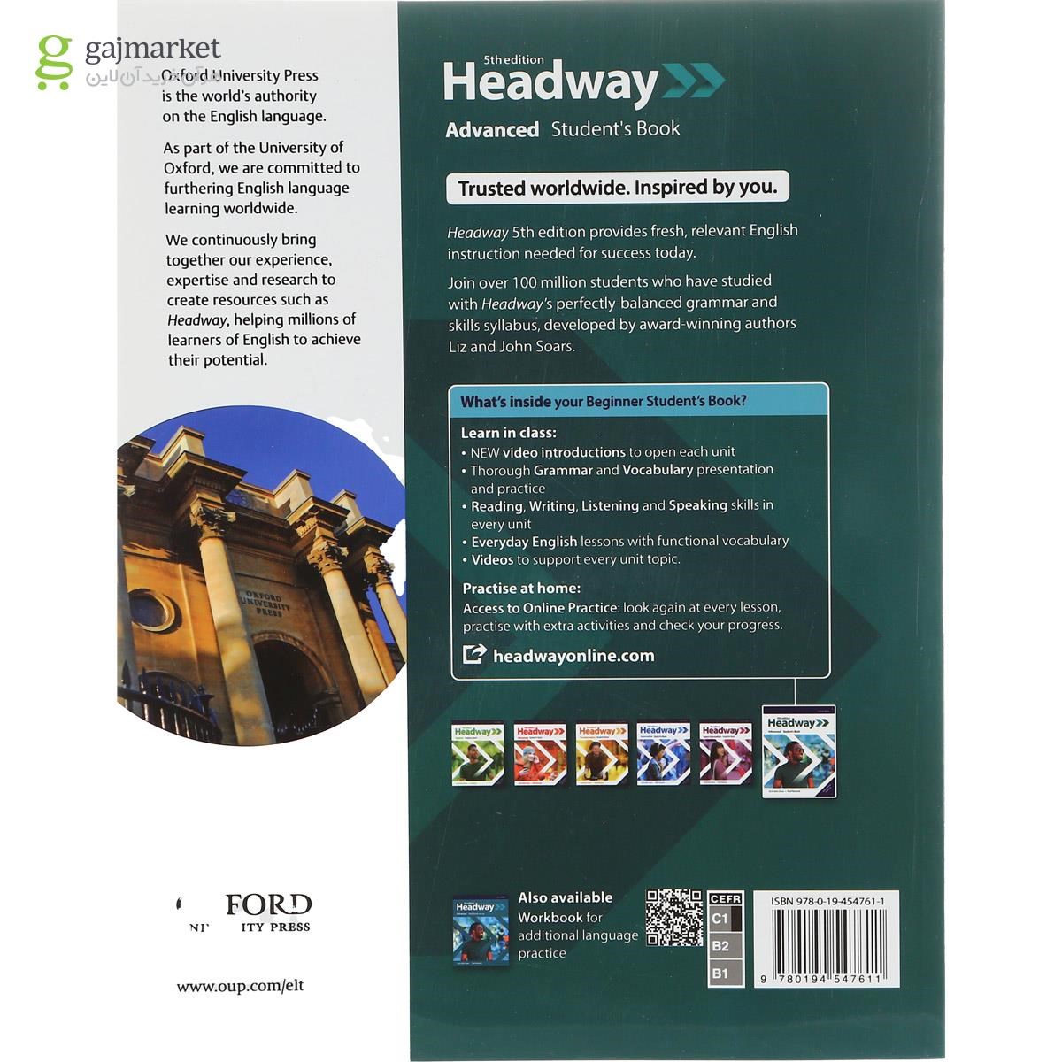 تصویر از Headway Advanced Fifth Edition Student's Book + Workbook