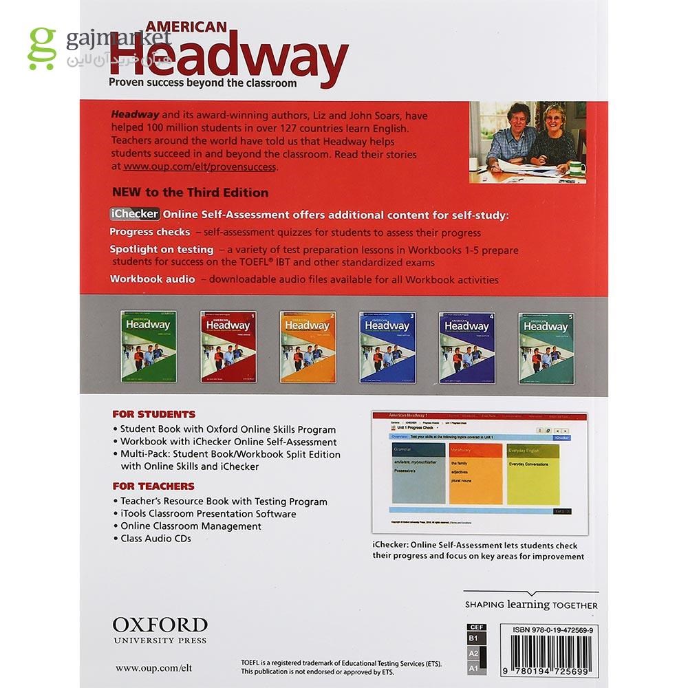 تصویر از کتاب American Headway 1 Third Edition Workbook