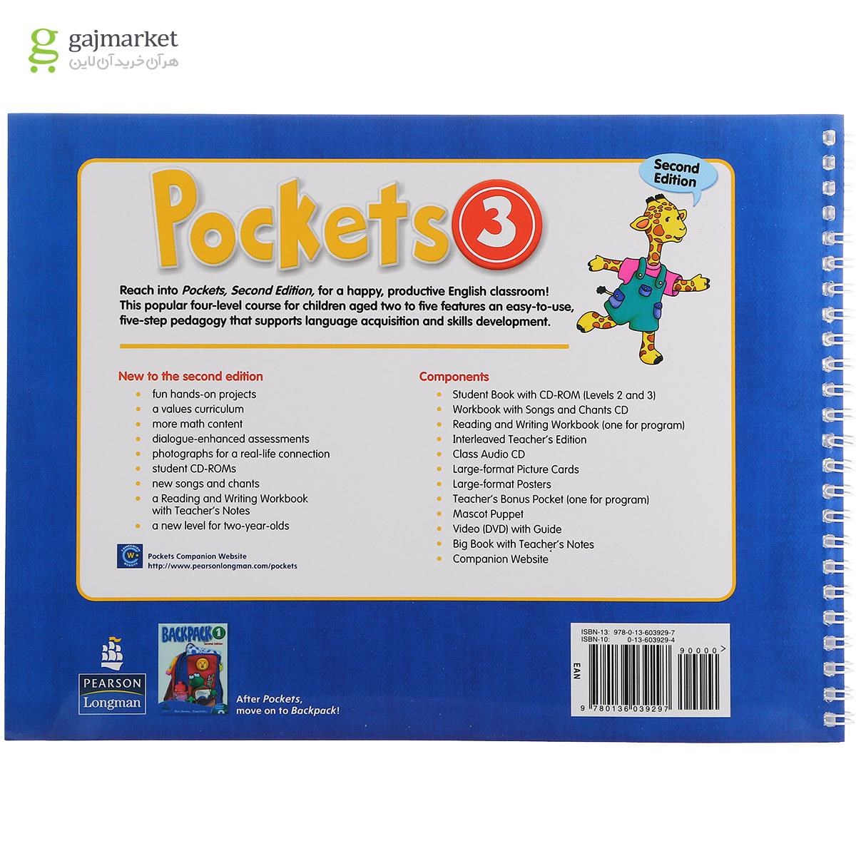 تصویر از کتاب Pockets 3 Second Edition Workbook