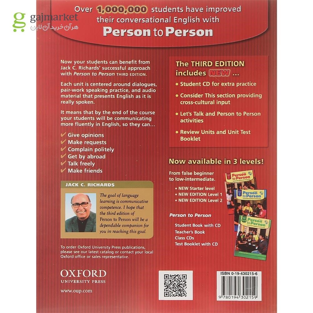 تصویر از کتاب Person To Person Student Book 2 Third Edition