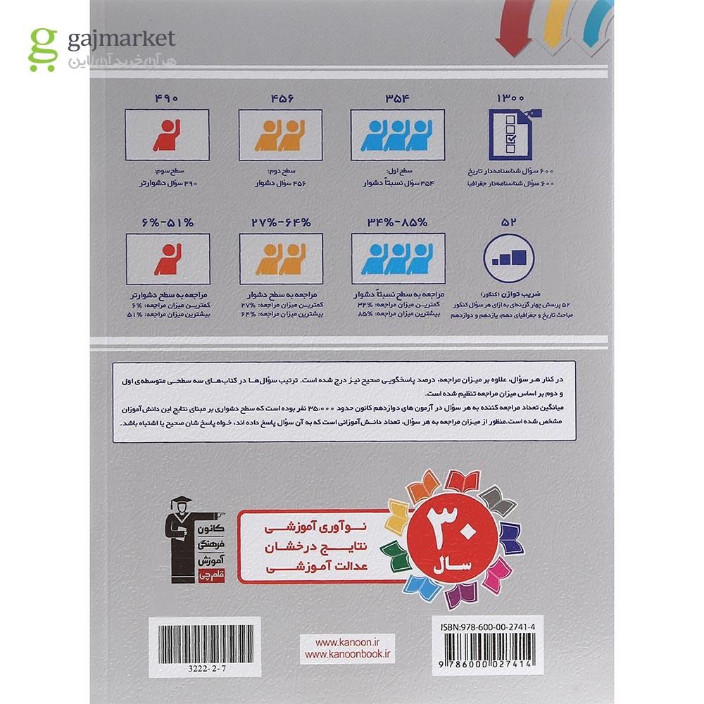 تصویر از کتاب سه سطحی تاریخ و جغرافیا جامع کنکور انسانی انتشارات کانون فرهنگی آموزش سال چاپ 1402
