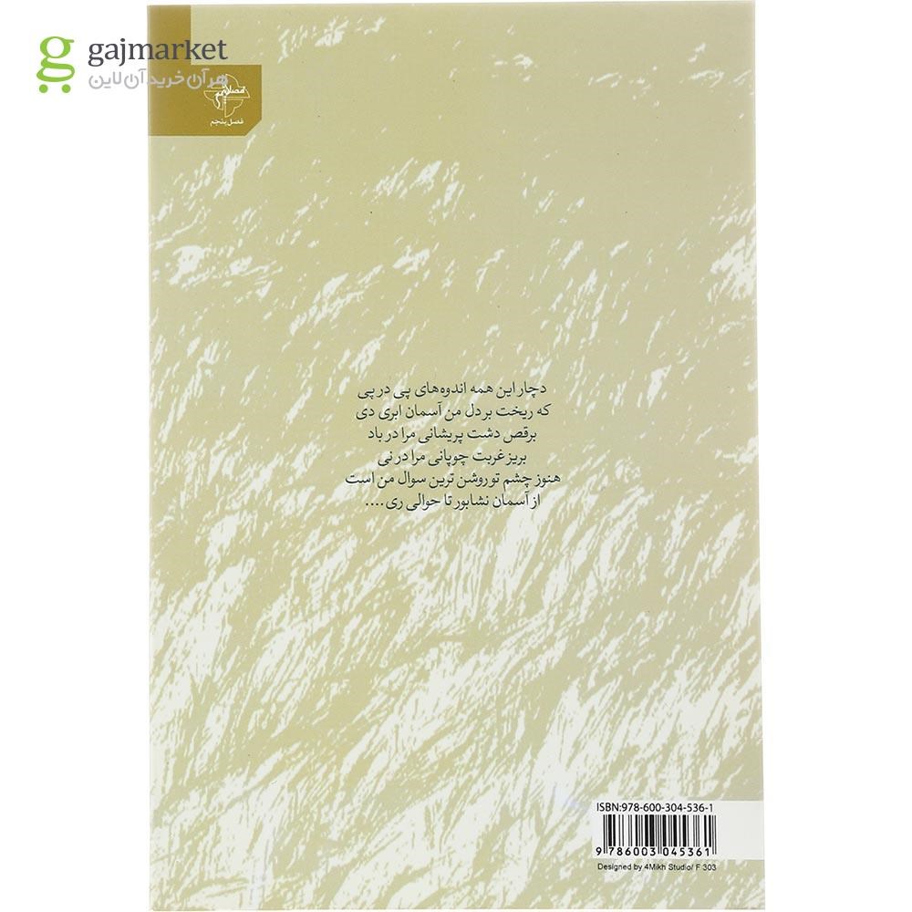 تصویر از کتاب در مسیر باد پرسه می زنم