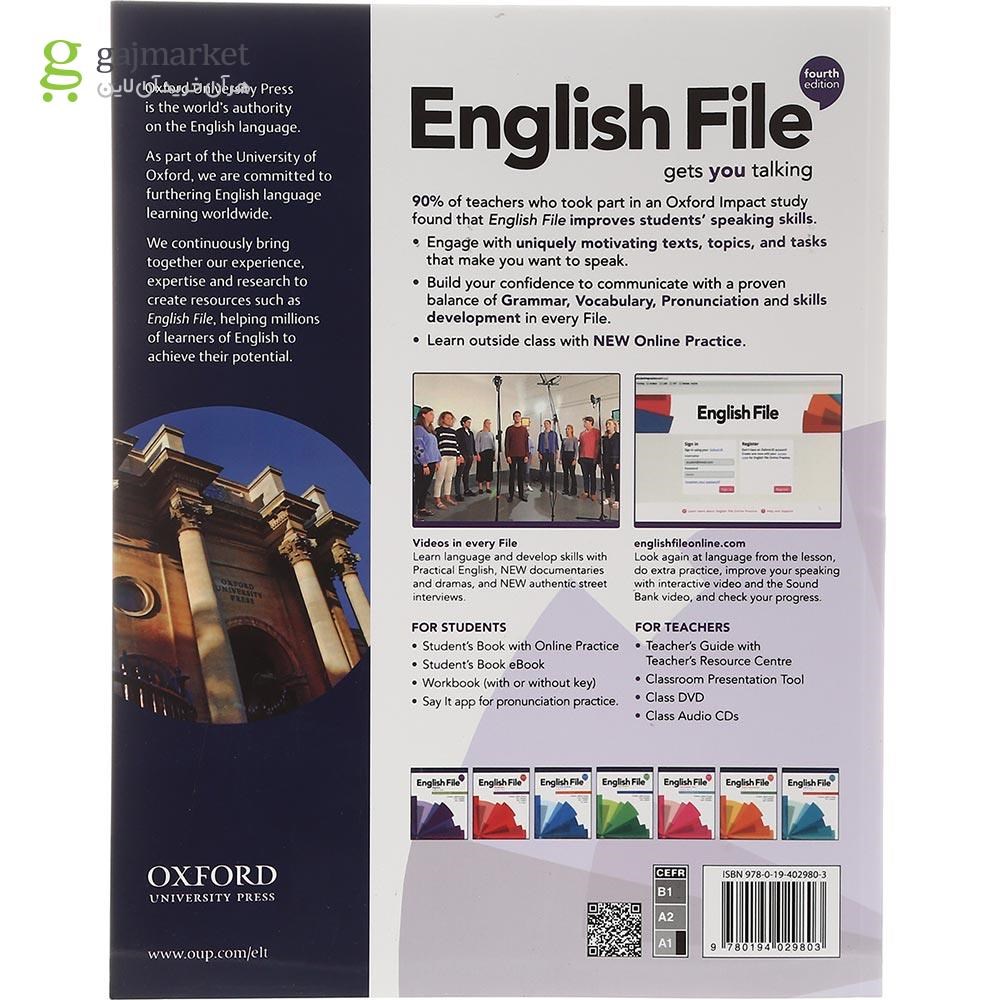 تصویر از English File Beginner Fourth Edition Student's Book + Workbook