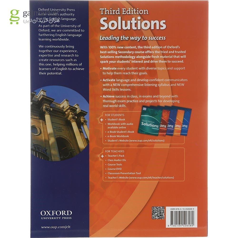 تصویر از Solutions Upper-Intermediate Third Edition Student's Book +Workbook