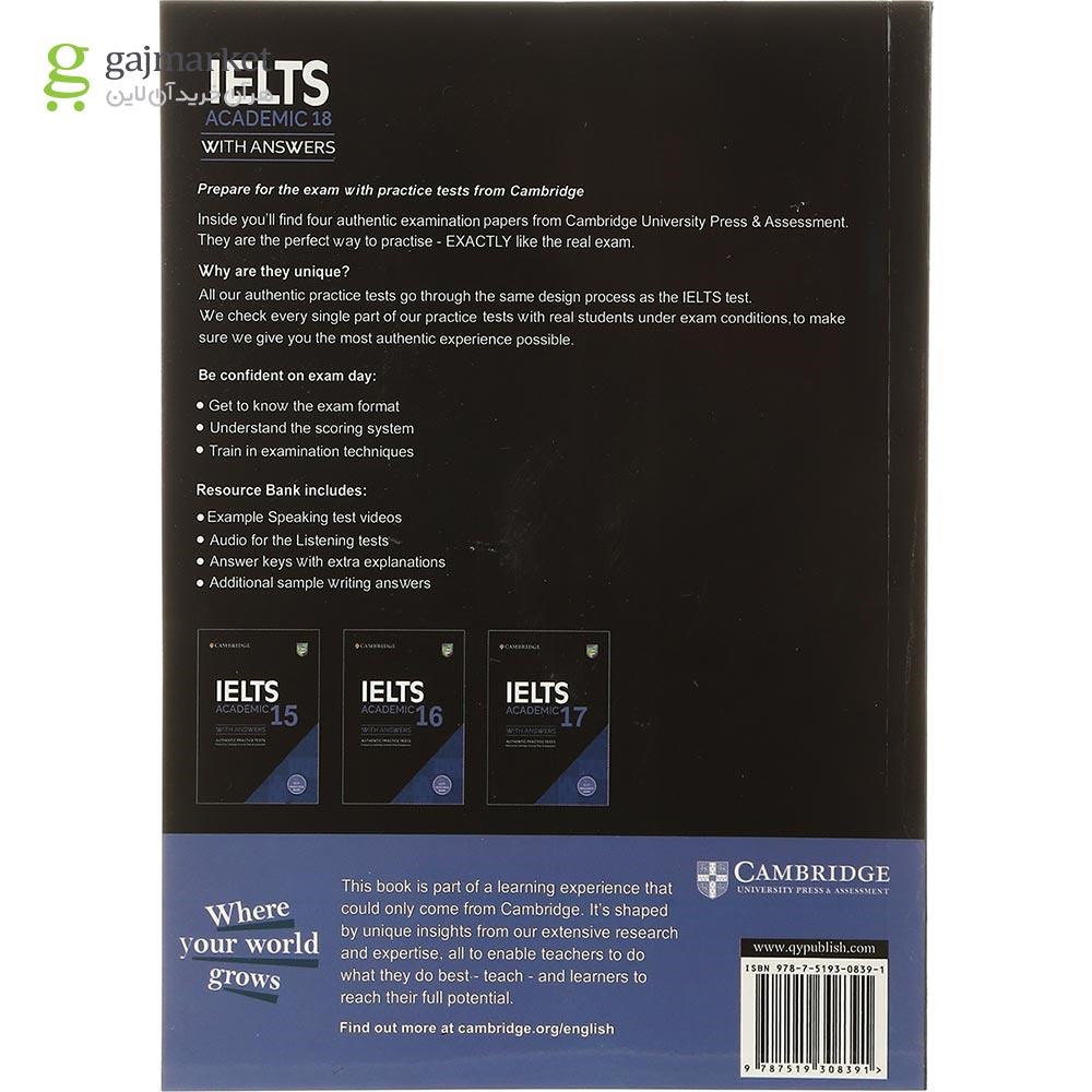 تصویر از Cambridge IELTS 18 Academic 