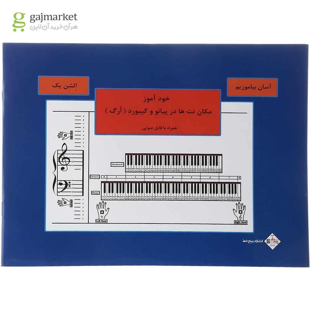 تصویر از کتاب خودآموز مکان نت ها در پیانو و کیبورد