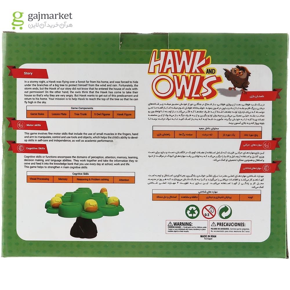 تصویر از بازی فکری ماهلی مدل Hawk and Owls