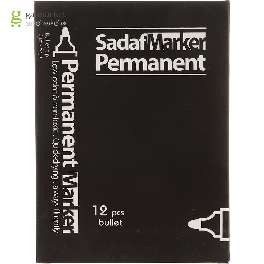 تصویر از ماژیک 1 میلی متری صدف مدل Permanent کد 02 بسته 12 عددی