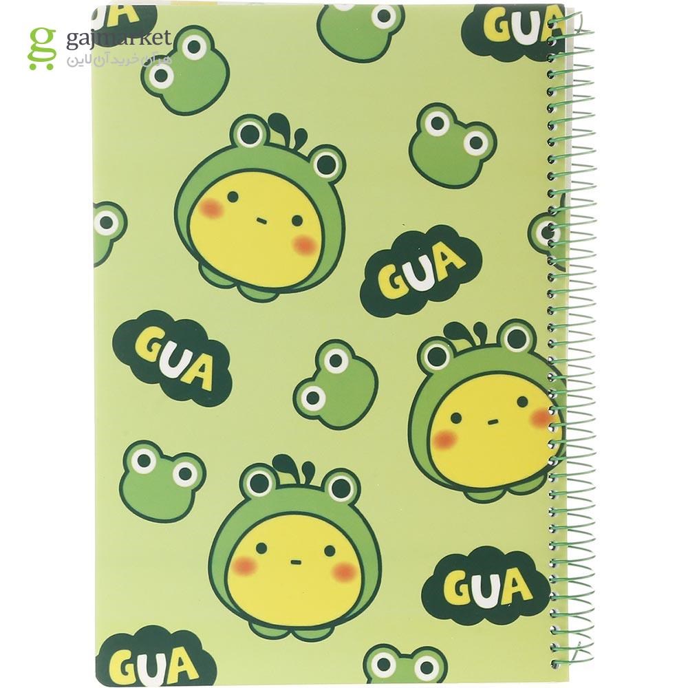 تصویر از دفتر سیمی 100 برگ 60 درجه طرح Gua
