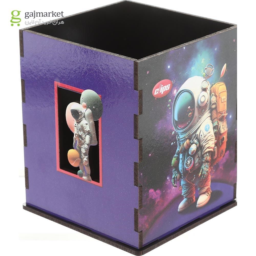 تصویر از جامدادی رومیزی کلیپس طرح Passenger Astronaut 