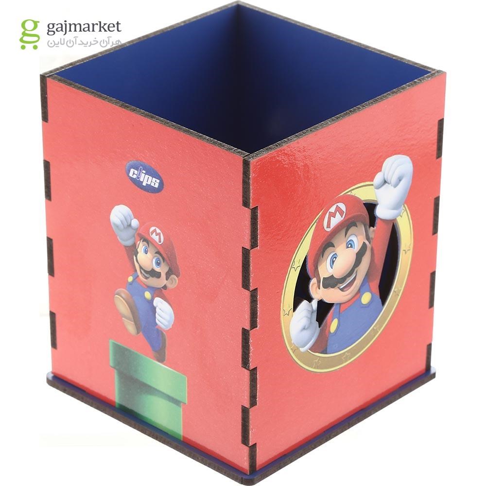 تصویر از جامدادی رومیزی کلیپس طرح Mario