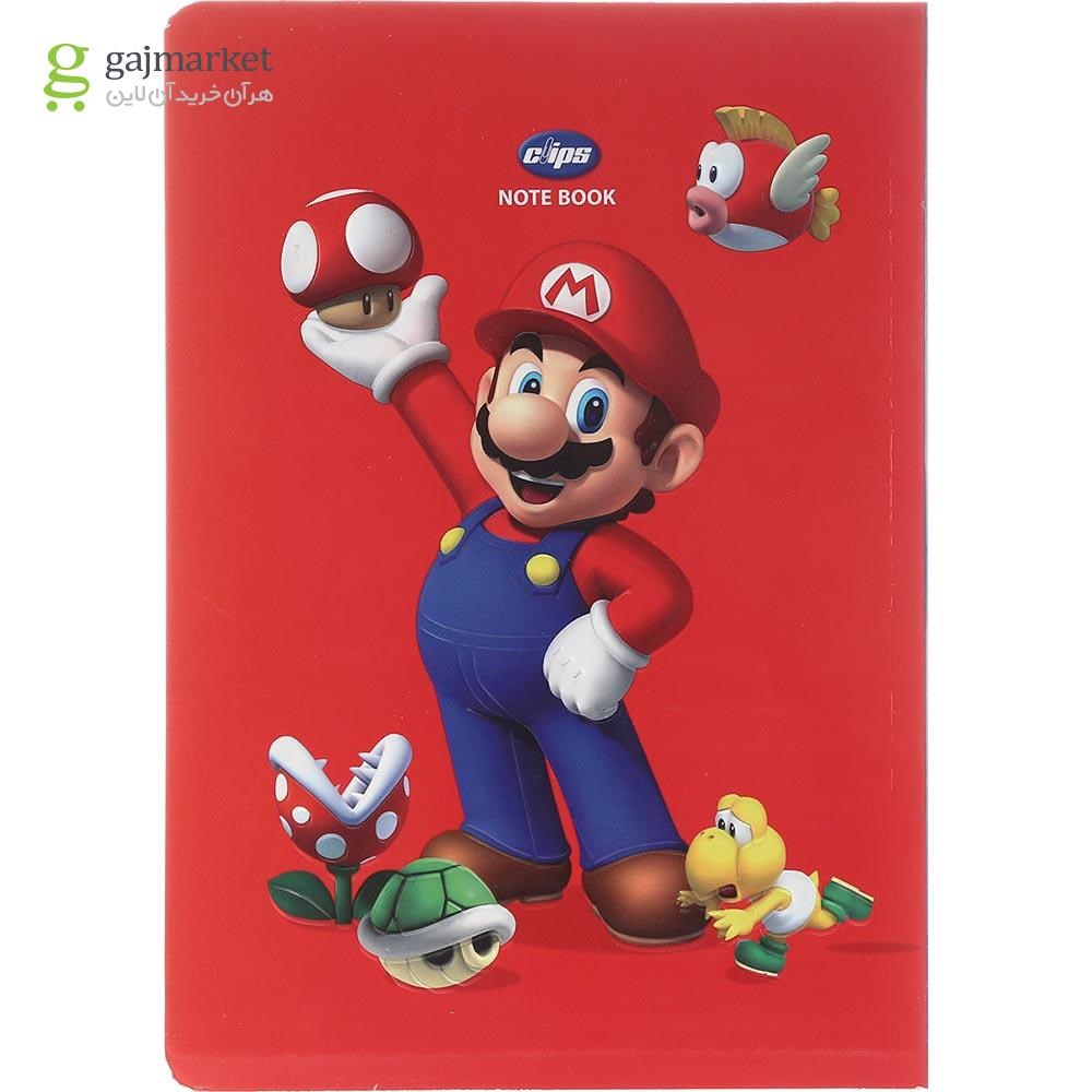 تصویر از دفتر 100 برگ کلیپس طرح Mario