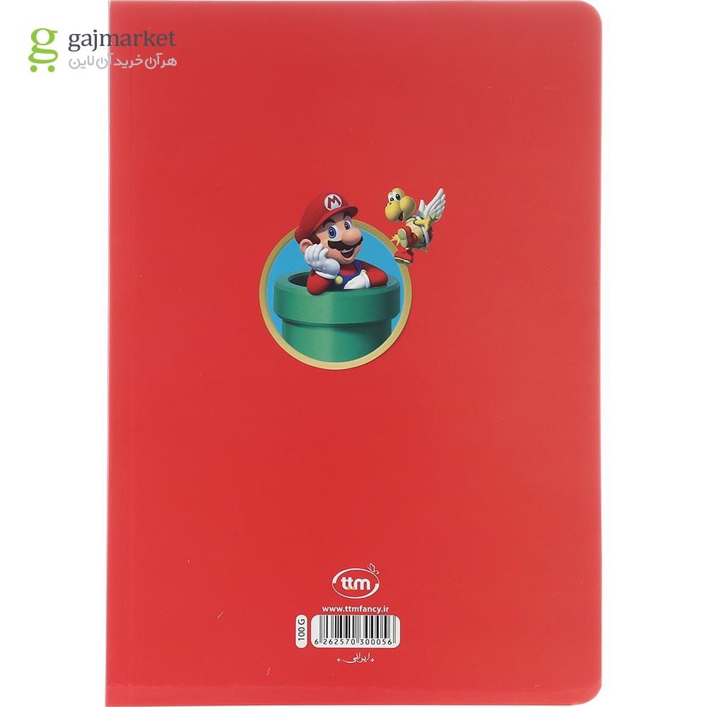 تصویر از دفتر 100 برگ کلیپس طرح Mario