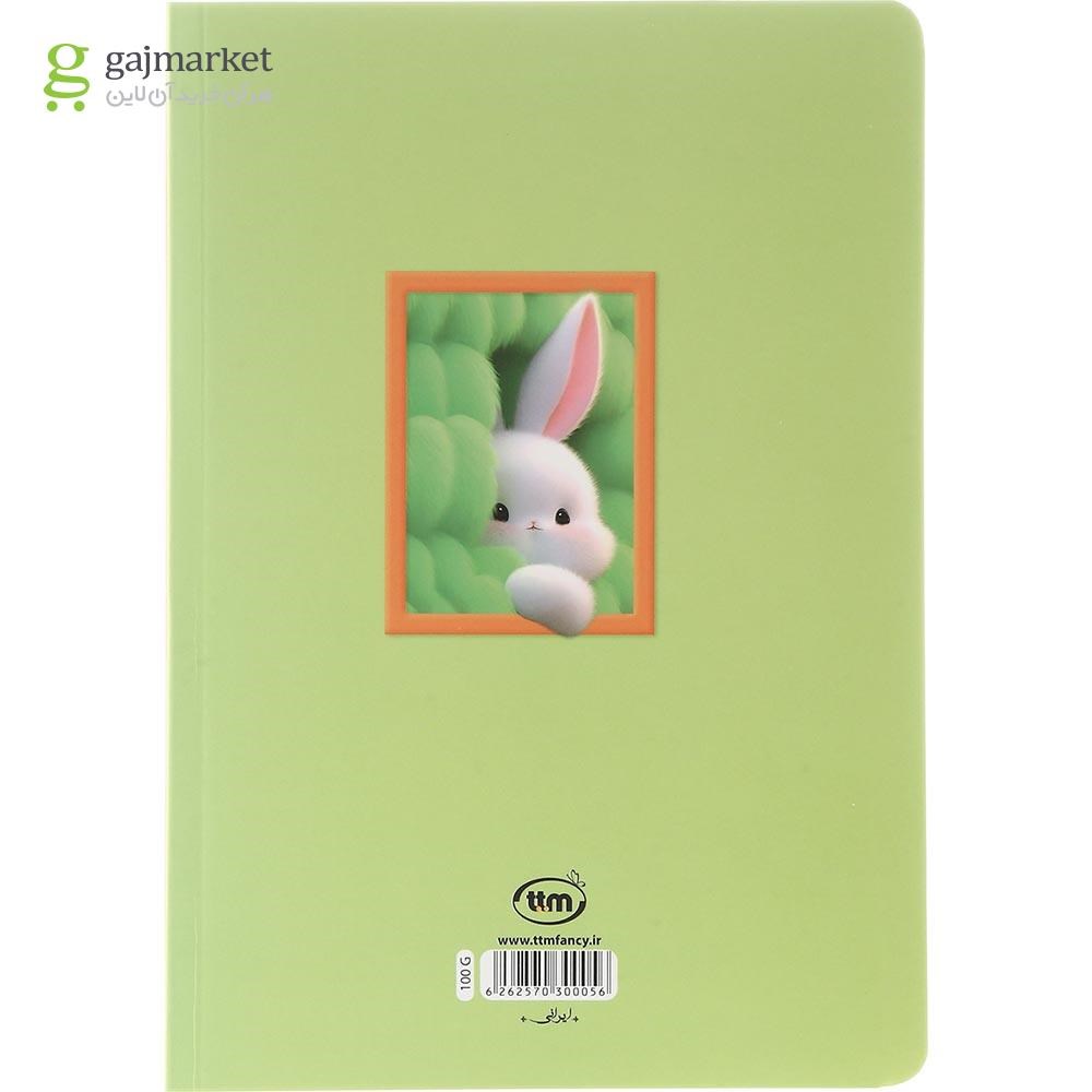 تصویر از دفتر 100 برگ کلیپس طرح Cute Rabbit
