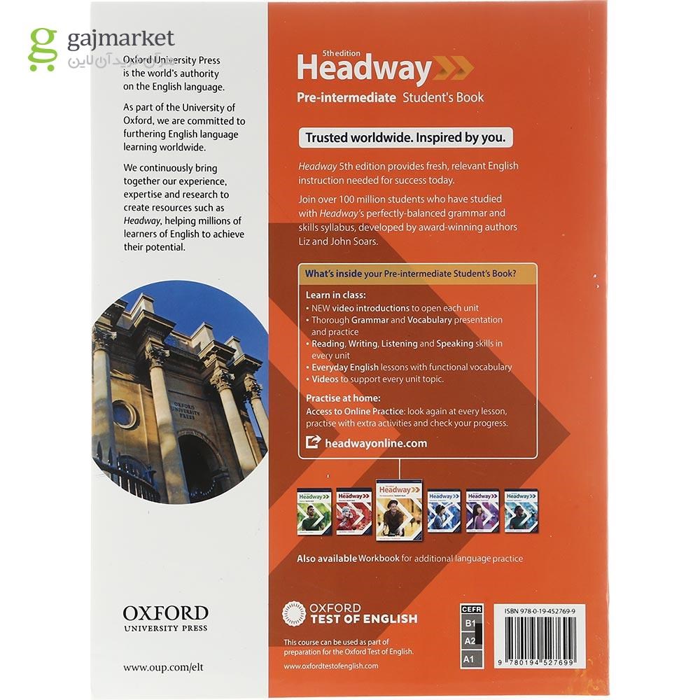 تصویر از Headway pre-intermediate Fifth Edition Student's Book + Workbook