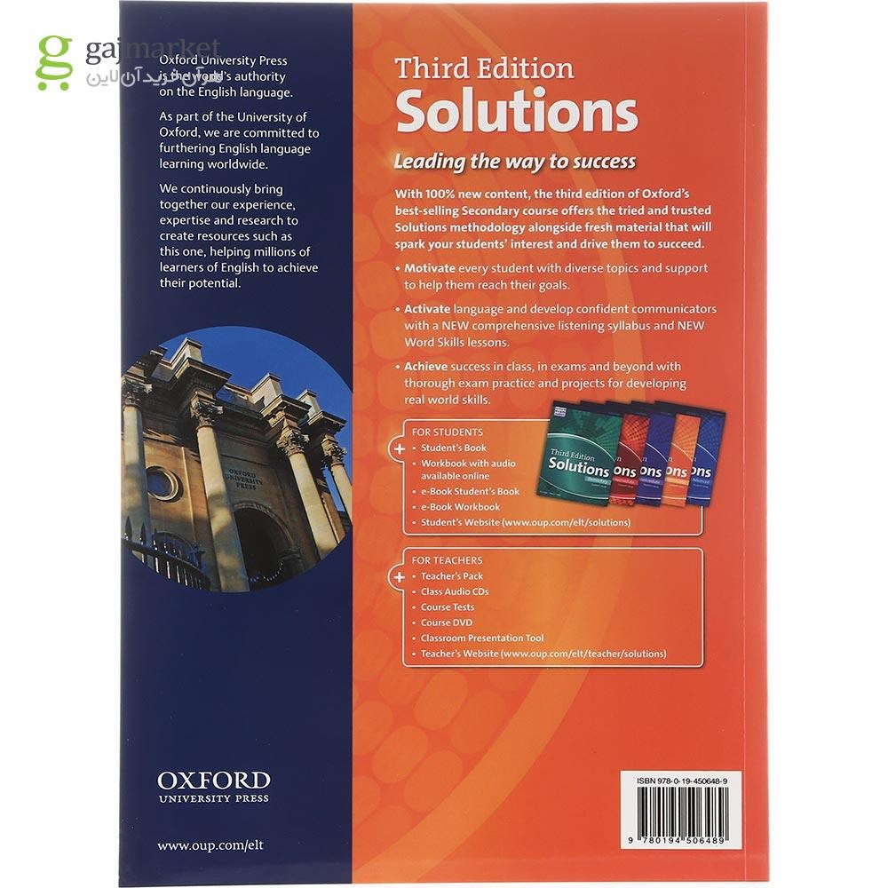 تصویر از Solutions Upper Intermediate Third Edition Student's Book + Workbook