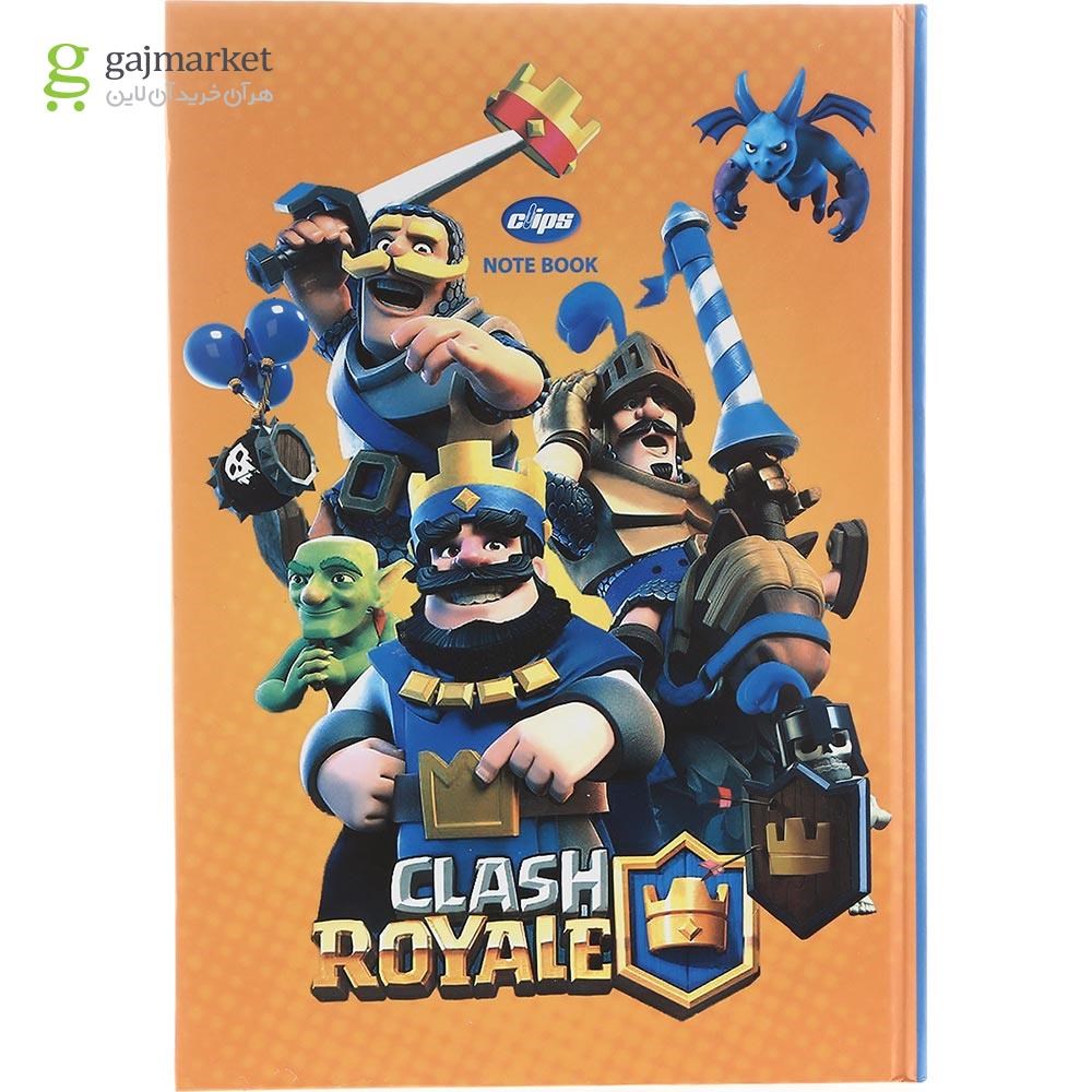 تصویر از دفتر 100 برگ کلیپس طرح Clash Royale کد 0162 