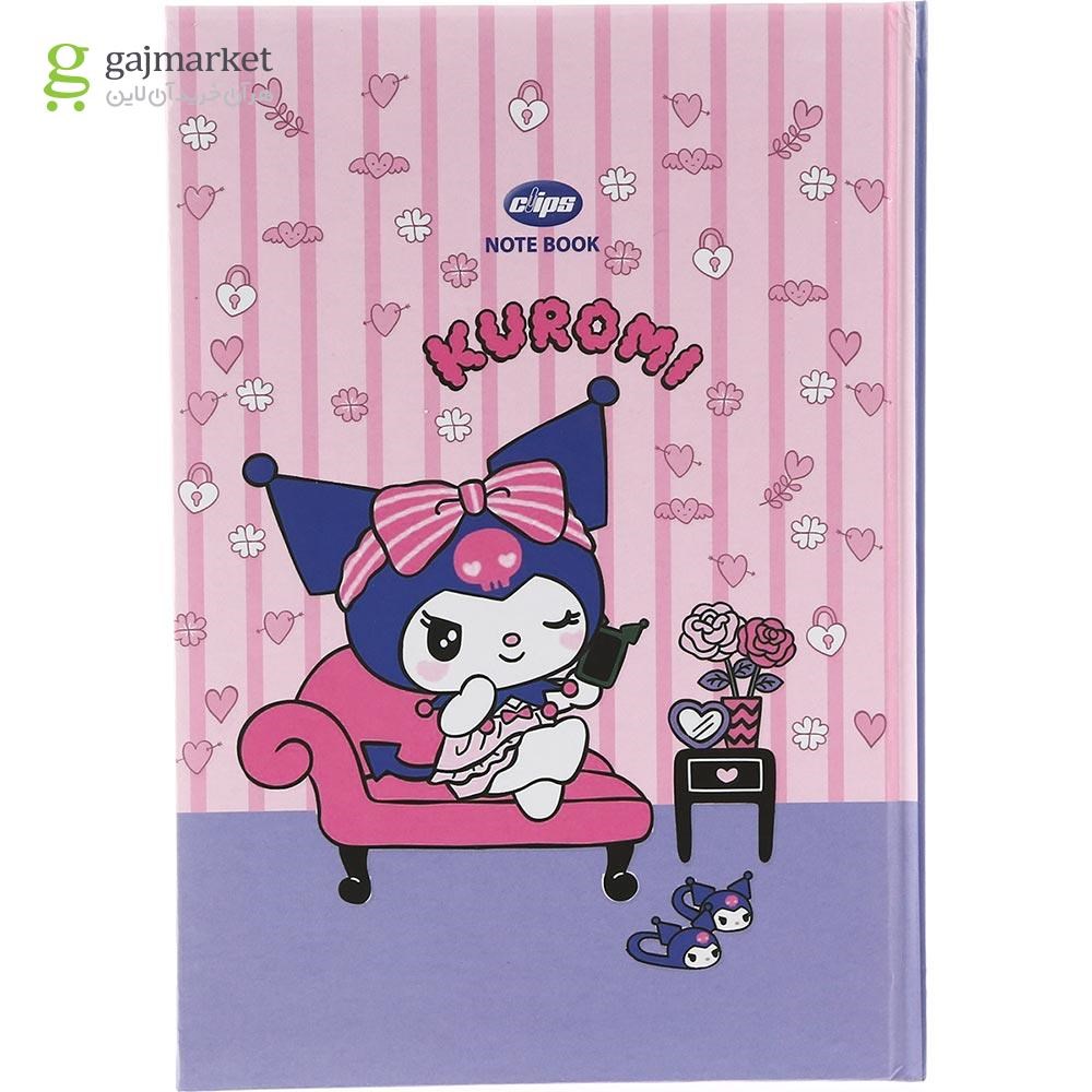 تصویر از دفتر 100 برگ کلیپس Kuromi کد 0162 