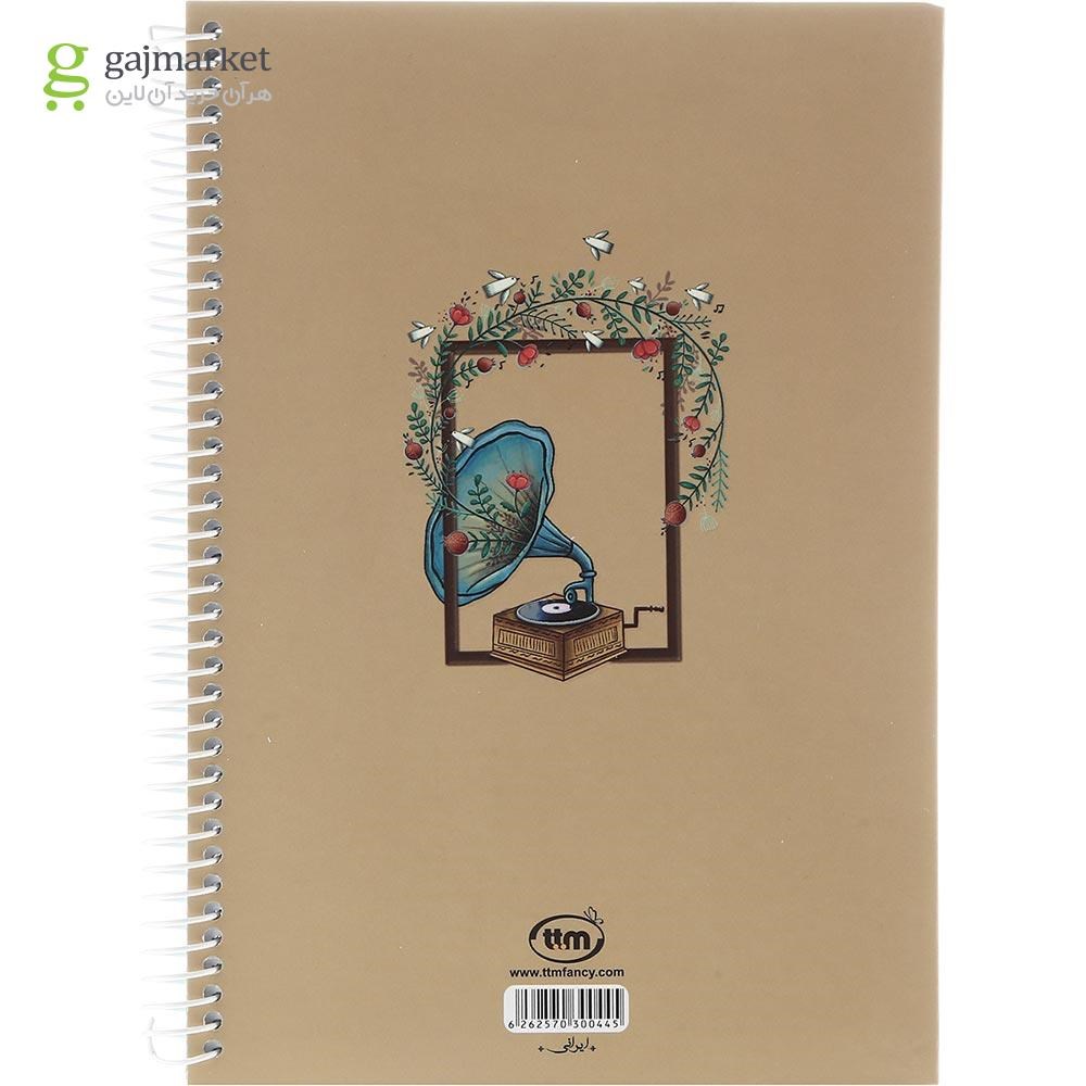 تصویر از دفتر سیمی 100 برگ کلیپس طرح دختر شاه پریون کد 0445