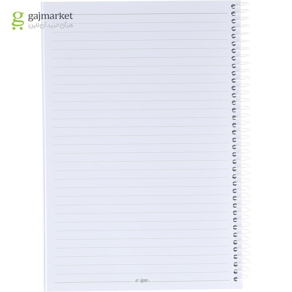 تصویر از دفتر سیمی 100 برگ کلیپس طرح Everything Ok  کد 0445