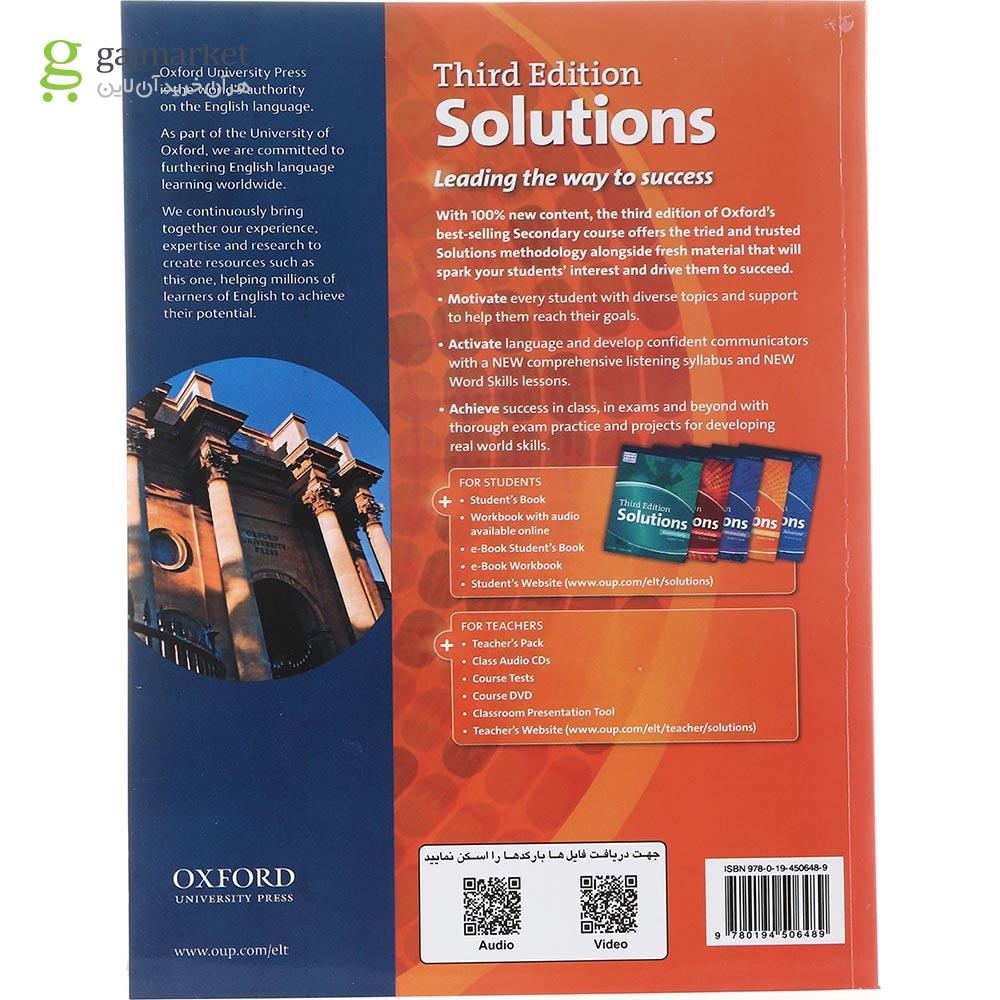 تصویر از Solutions Upper-Intermediate Third Edition Student's Book +Workbook