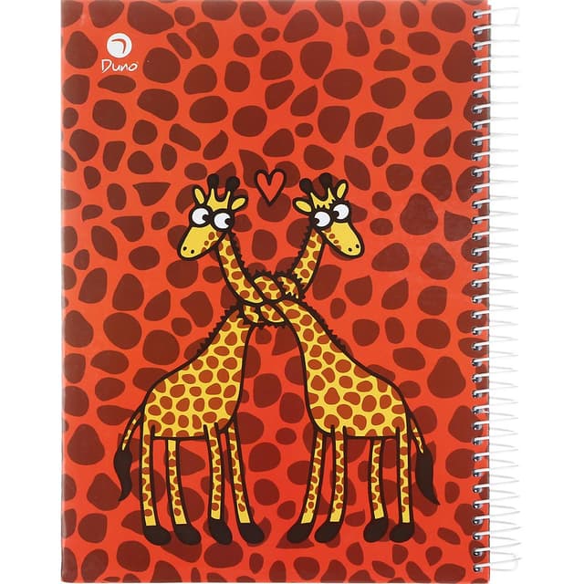 دفتر سیمی 120 برگ دونو طرح گره زرافه ای product image
