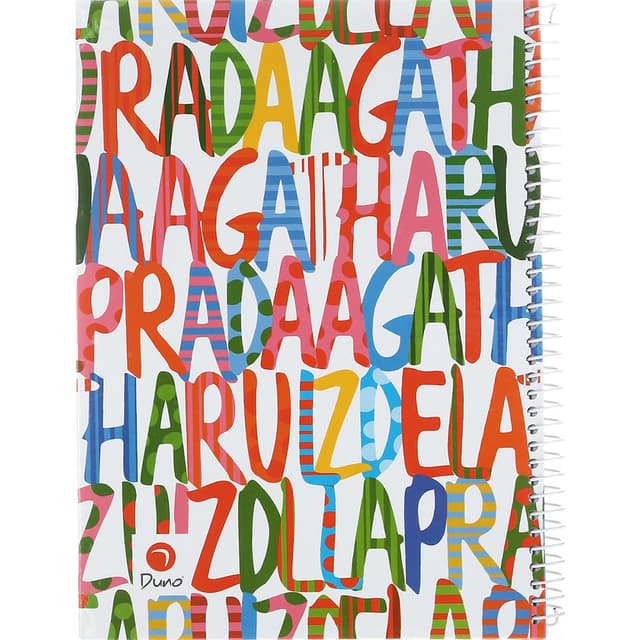 دفتر سیمی 100 برگ دونو طرح English Alphabet کد 1263 product image