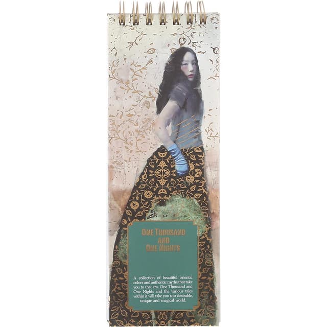 دفتر یادداشت سیمی 60 برگ همیشه طرح One Thousand And One Night کد 6185 product image