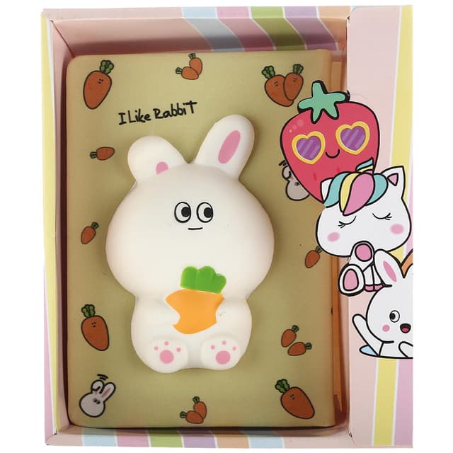 دفتر یادداشت اسکویشی 130 برگ پاروت طرح I like Rabbit کد 4214 product image