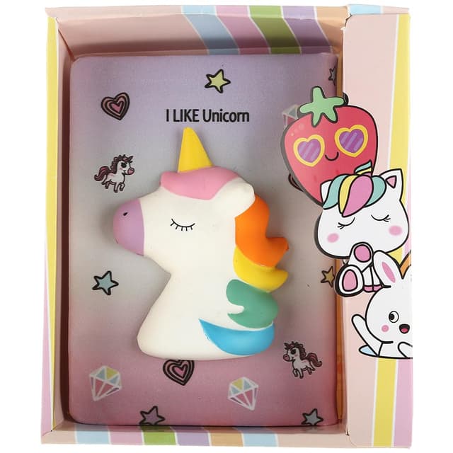 دفتر یادداشت اسکویشی 130 برگ پاروت طرح Cute Unicorn کد 4214 product image