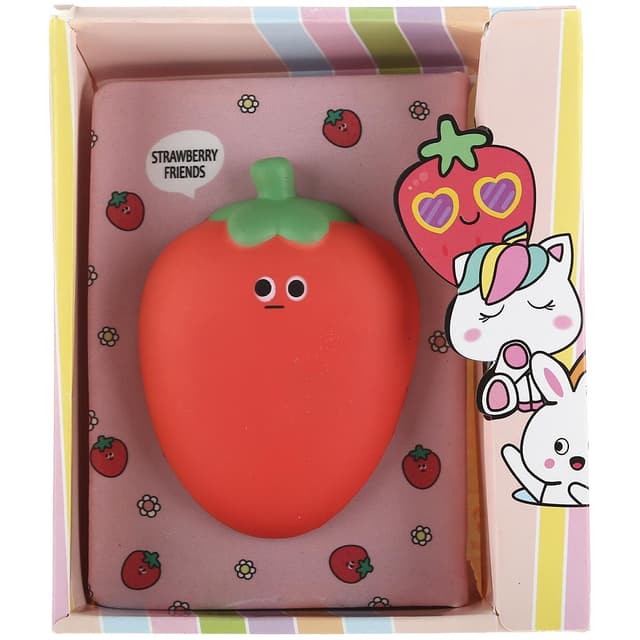 دفتر یادداشت اسکویشی 130 برگ پاروت طرح Strawberry Friends کد 4214 product image