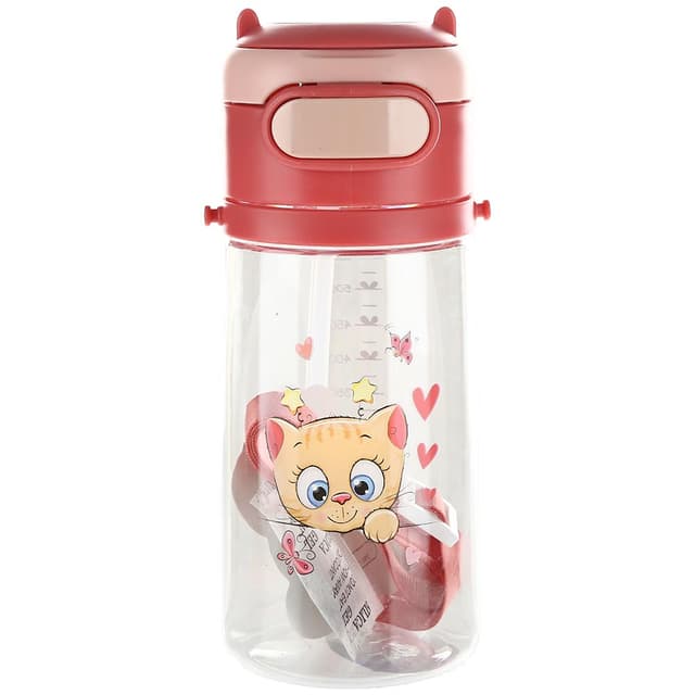 قمقمه زانو طرح Happy Cat کد 2661 ظرفیت 550 میلی لیتر product image