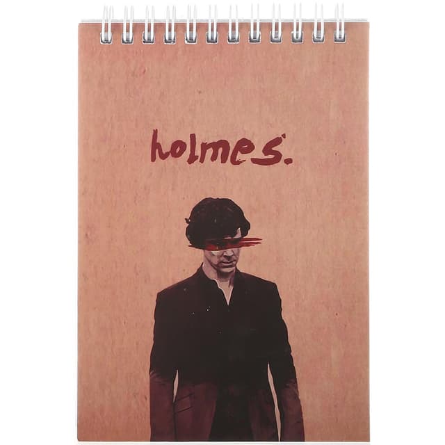 دفترچه یادداشت سیمی 100 برگ گیل نت بوک طرح holmes کد 007 product image