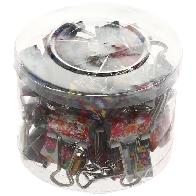گیره کاغذ کلیپسی تی ام کیو طرح گل بسته 48 عددی سایز 25 product image